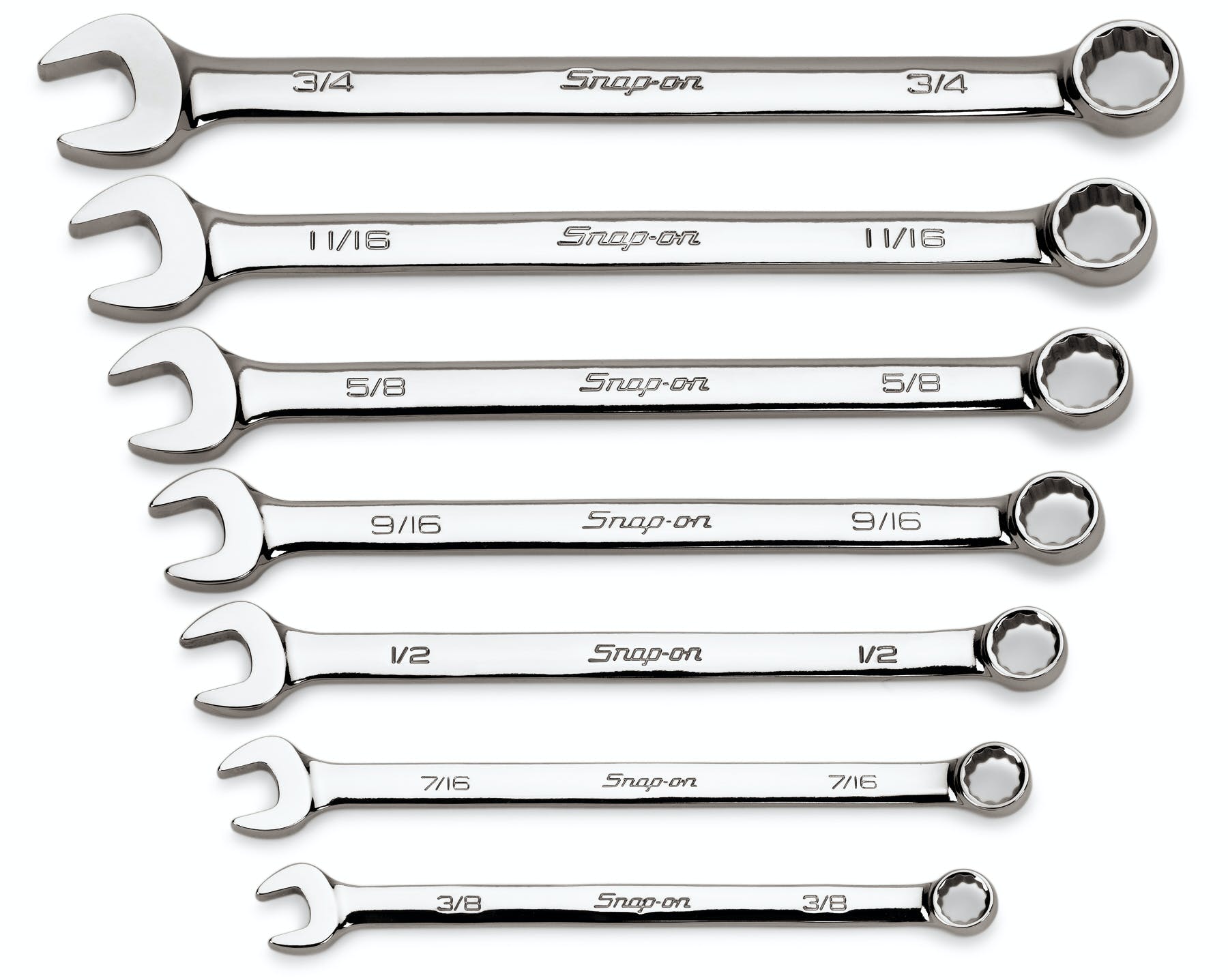 7 pc 12-Point SAE Flank Drive® Combination Wrench Set (3/8–3/4 7 pc 12-Point SAE Flank Drive® Combination Wrench Set (3/8–3/4